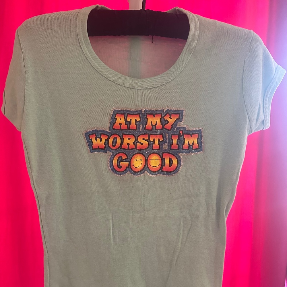 Vintage Glitter Baby Tee